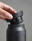 Black Travel Tumbler - Insulated Bottle 325 ml