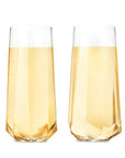 Seneca™ Faceted Stemless Crystal Champagne Flutes