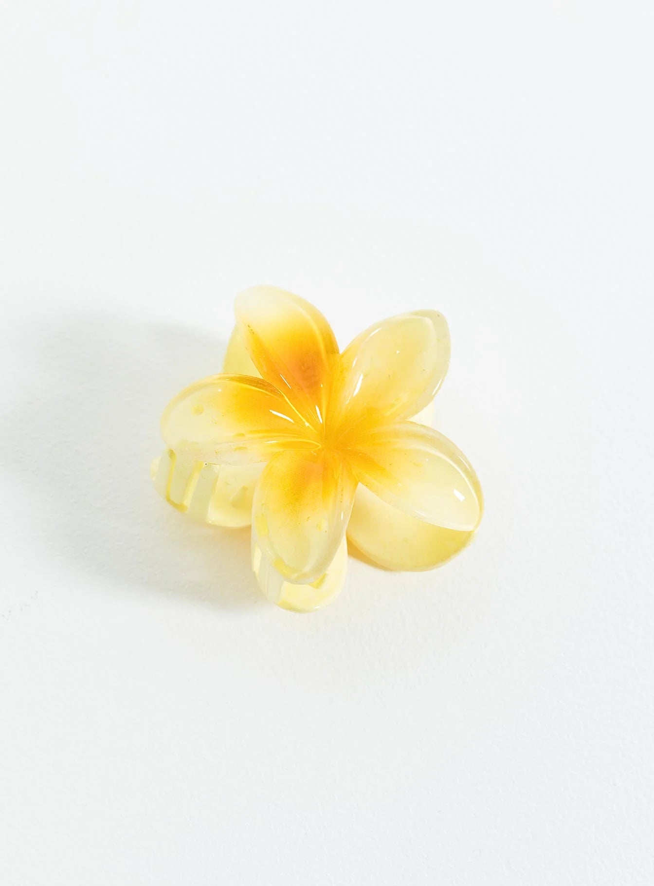 Yellow Maui flower Hair Clips