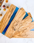 Personalized Resin Olive Wood Cutting Board