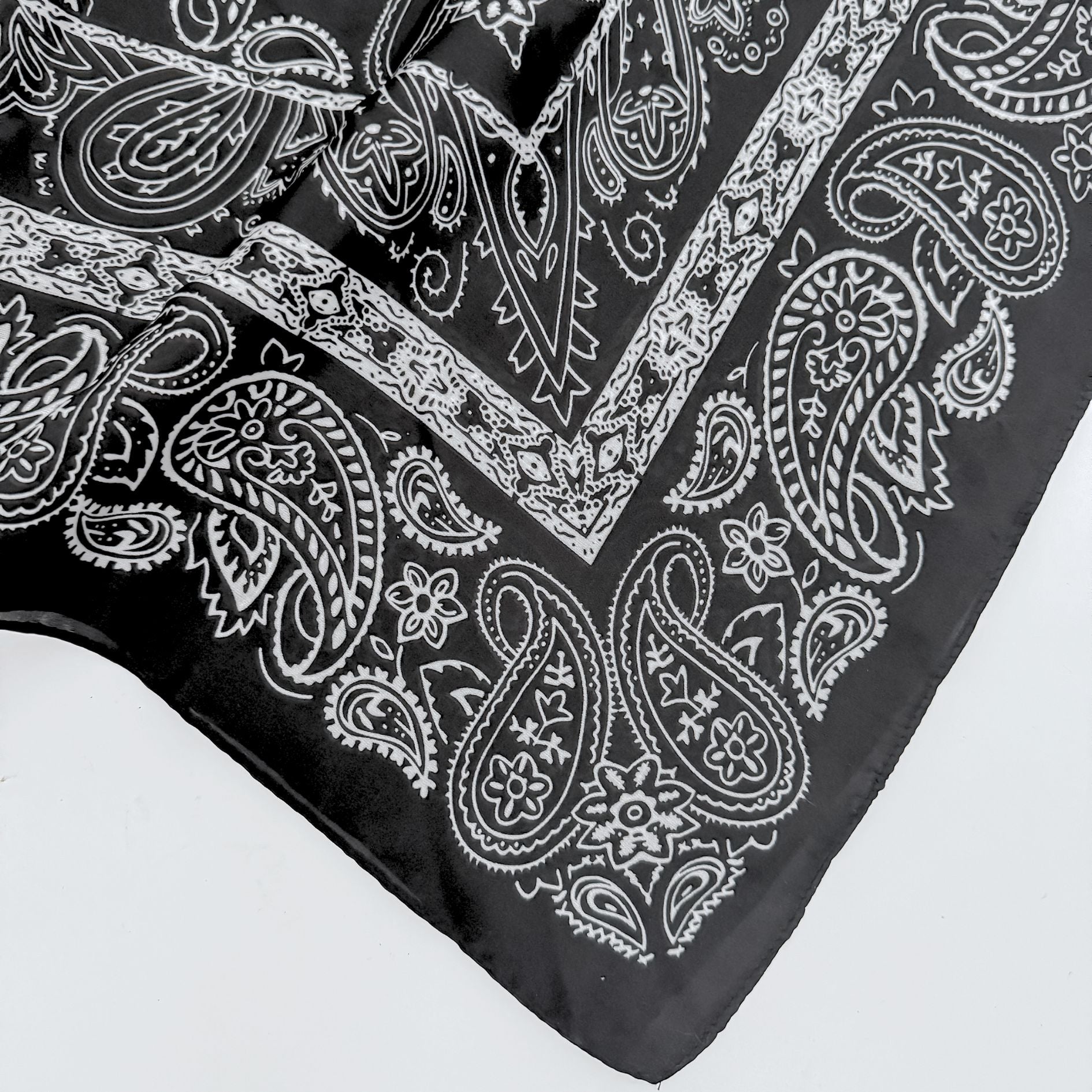 Black Silk Bandana