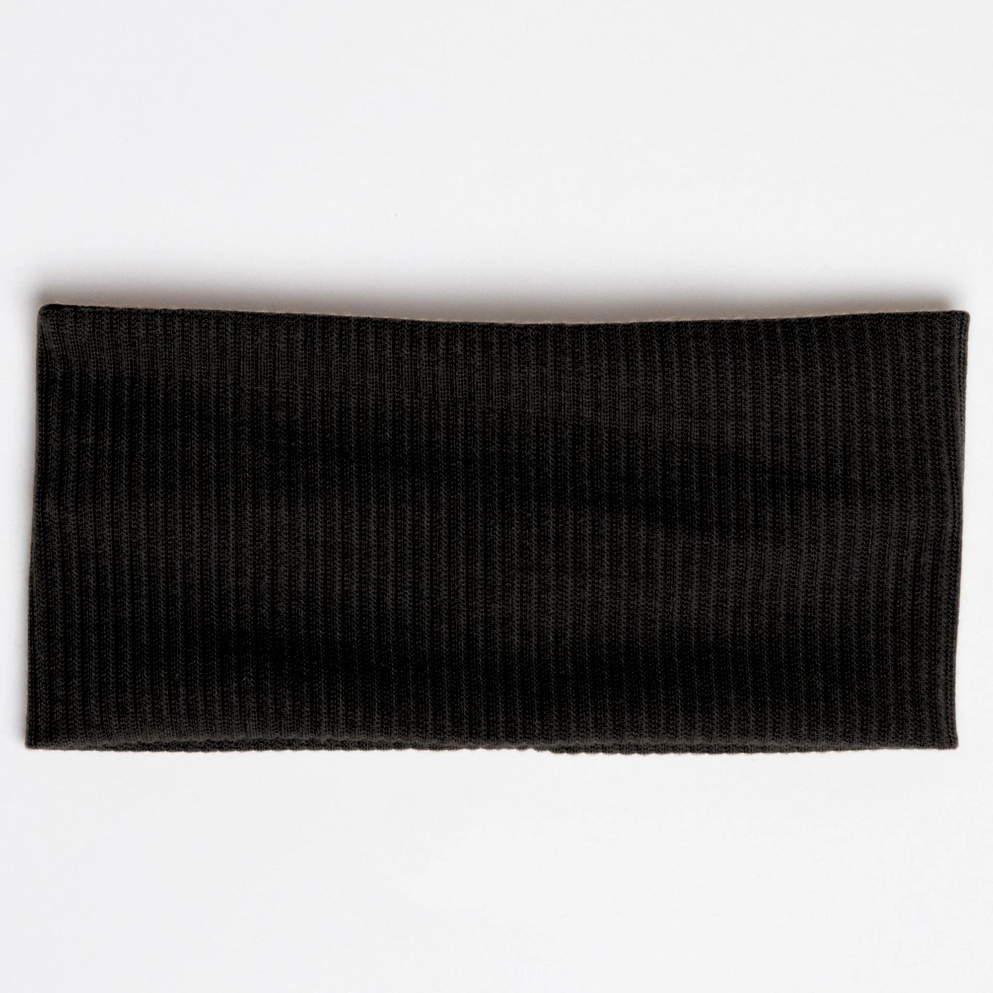 Black Ribbed Headband