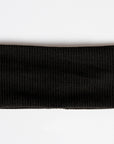 Black Ribbed Headband