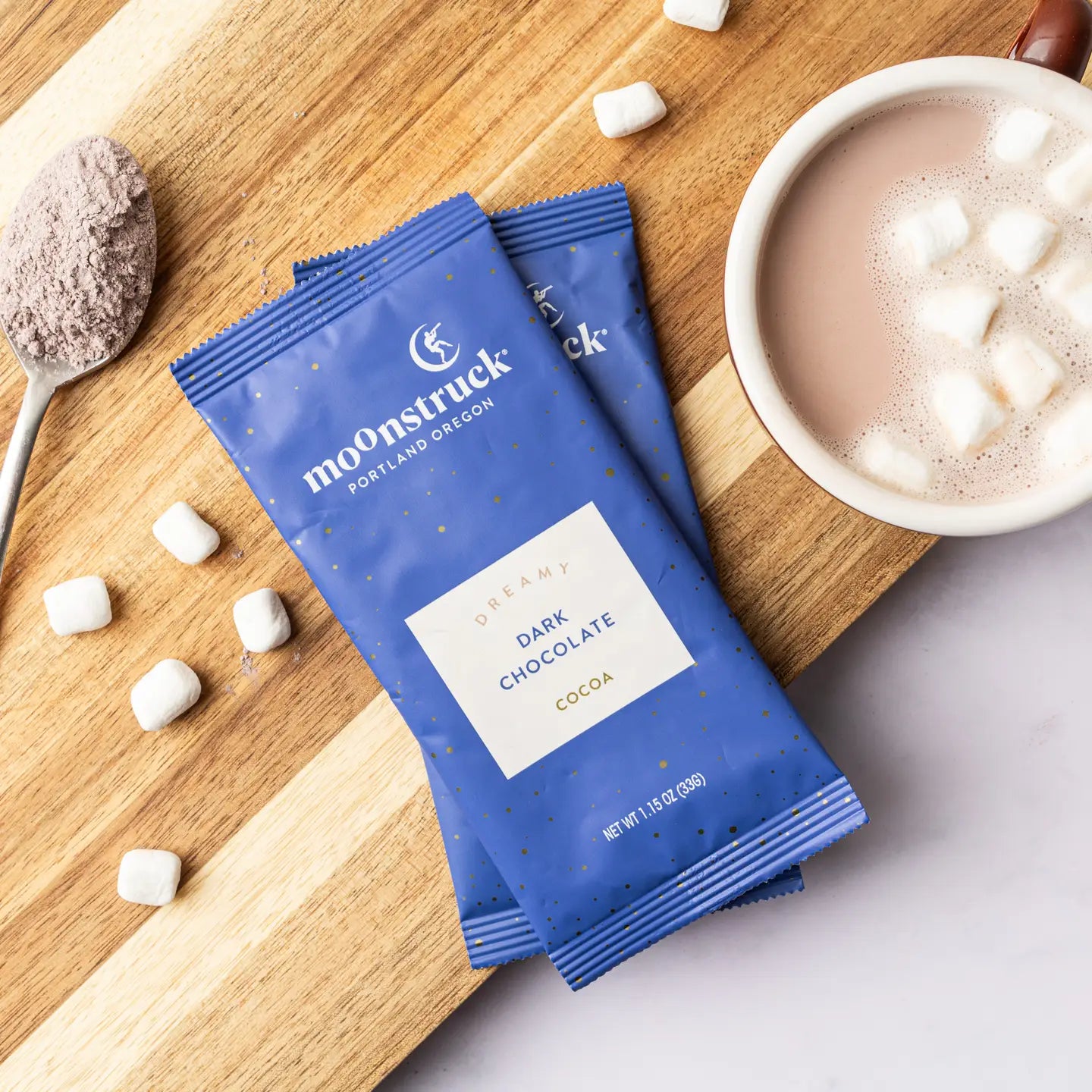 Dreamy: Dark Chocolate Hot Cocoa Single Serving Pouch