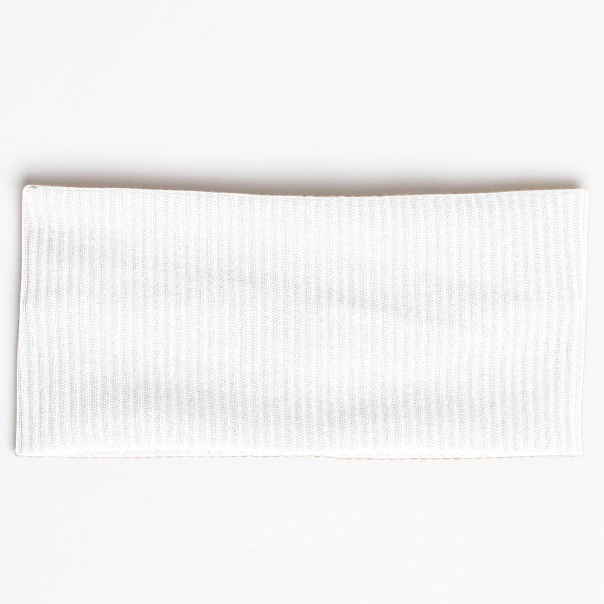 White Ribbed Headband