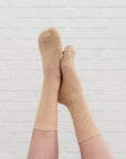 Beige Après Ski Socks