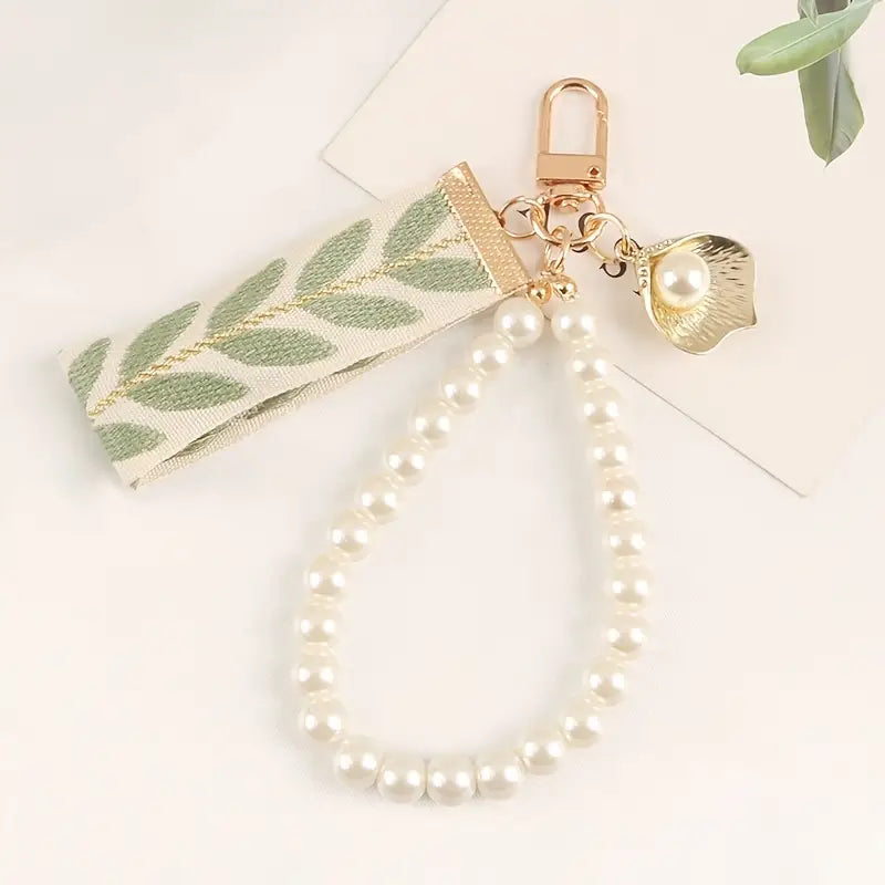 Green Pearl Keychain