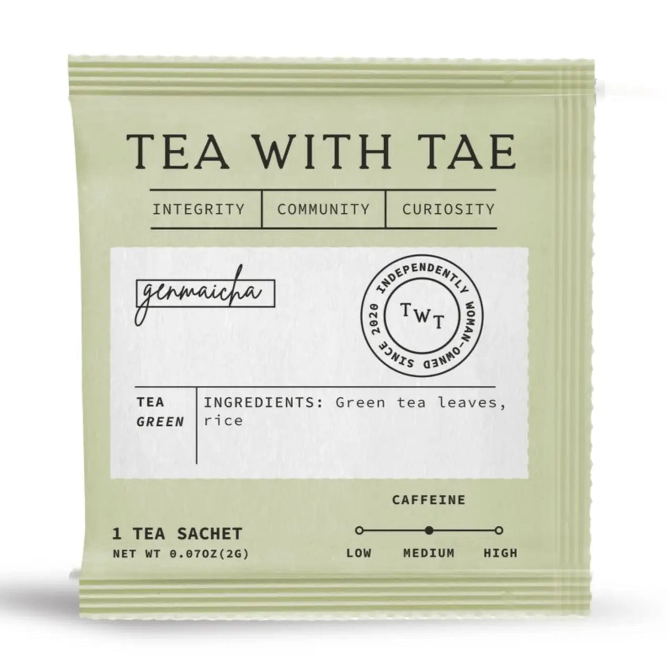 Genmaicha Japanese Green Tea Sachet