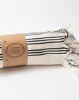 Turkish Bath Towel Black Stripe