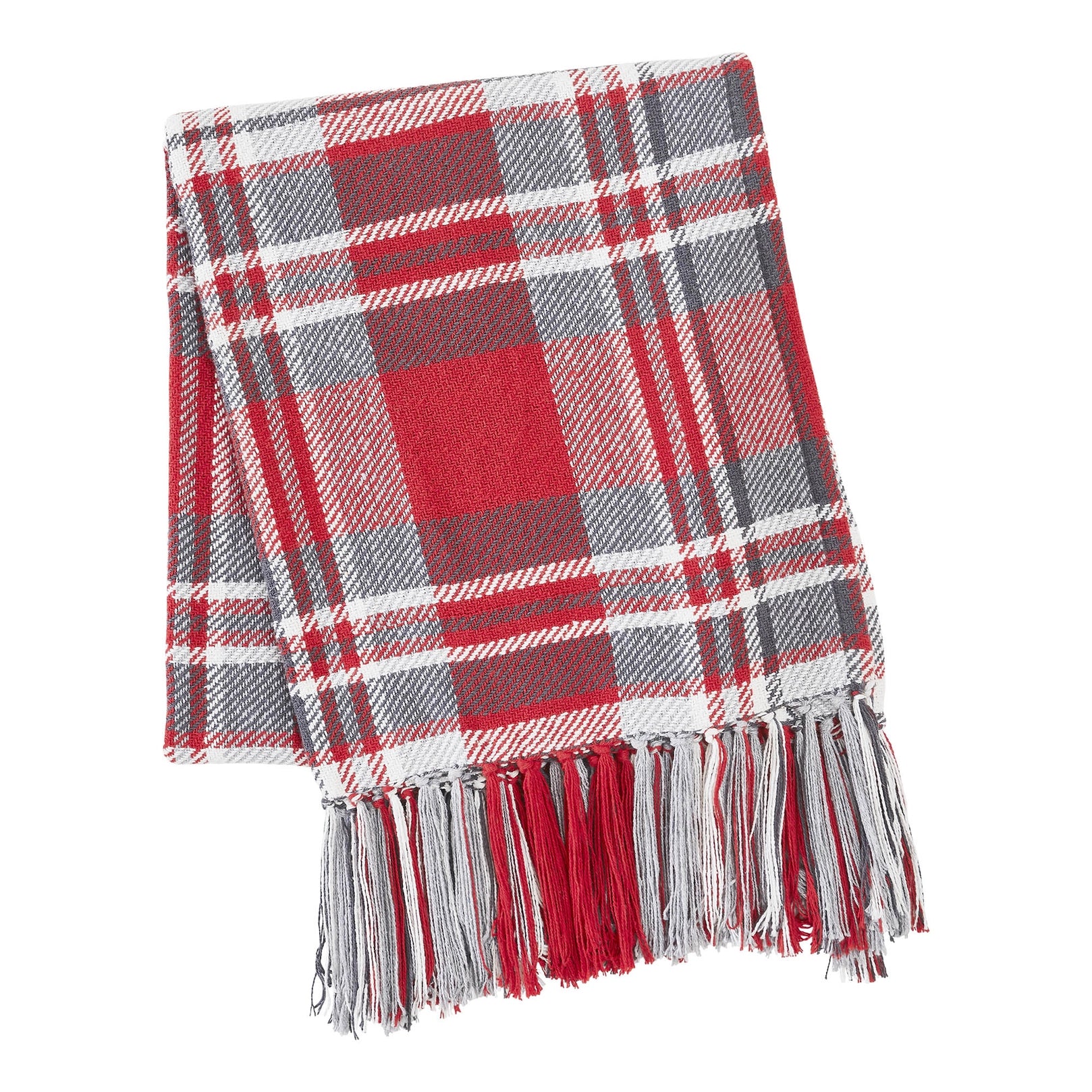 Gregor Plaid Woven Throw Cozy Christmas Blanket