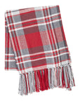 Gregor Plaid Woven Throw Cozy Christmas Blanket