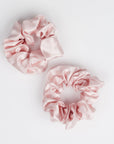 Blush Silk Scrunchies