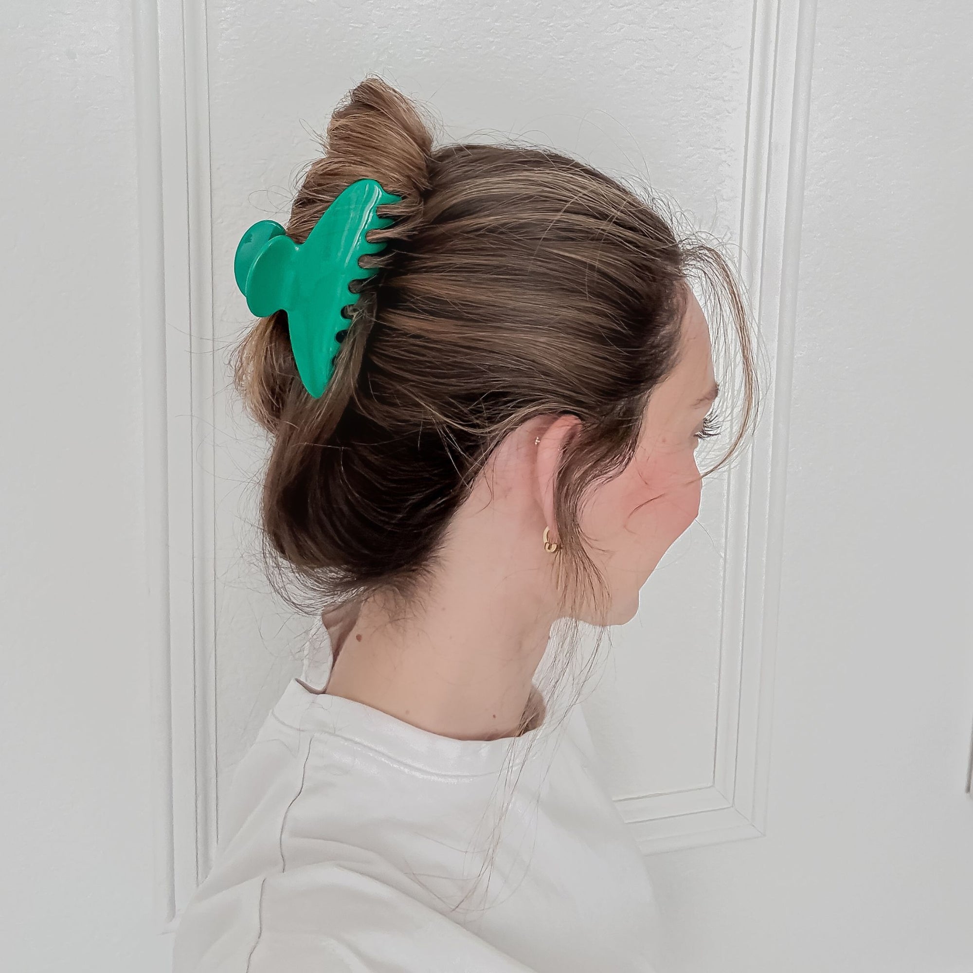 Bright Green Claw Clip