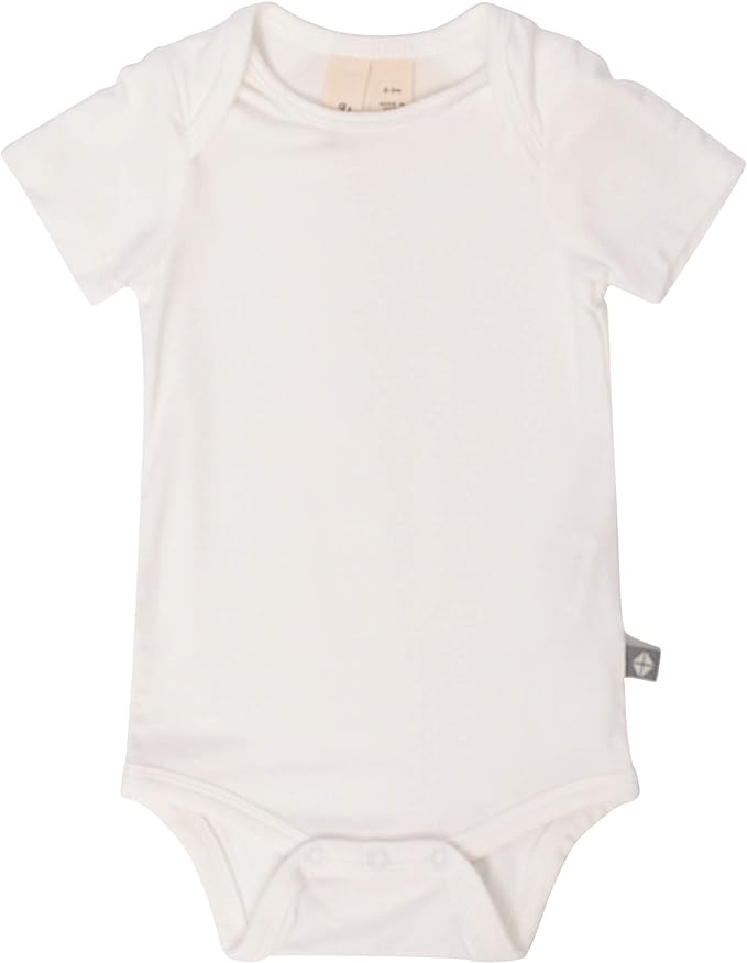 BEIGE Short Sleeve Unisex Baby Bodysuit