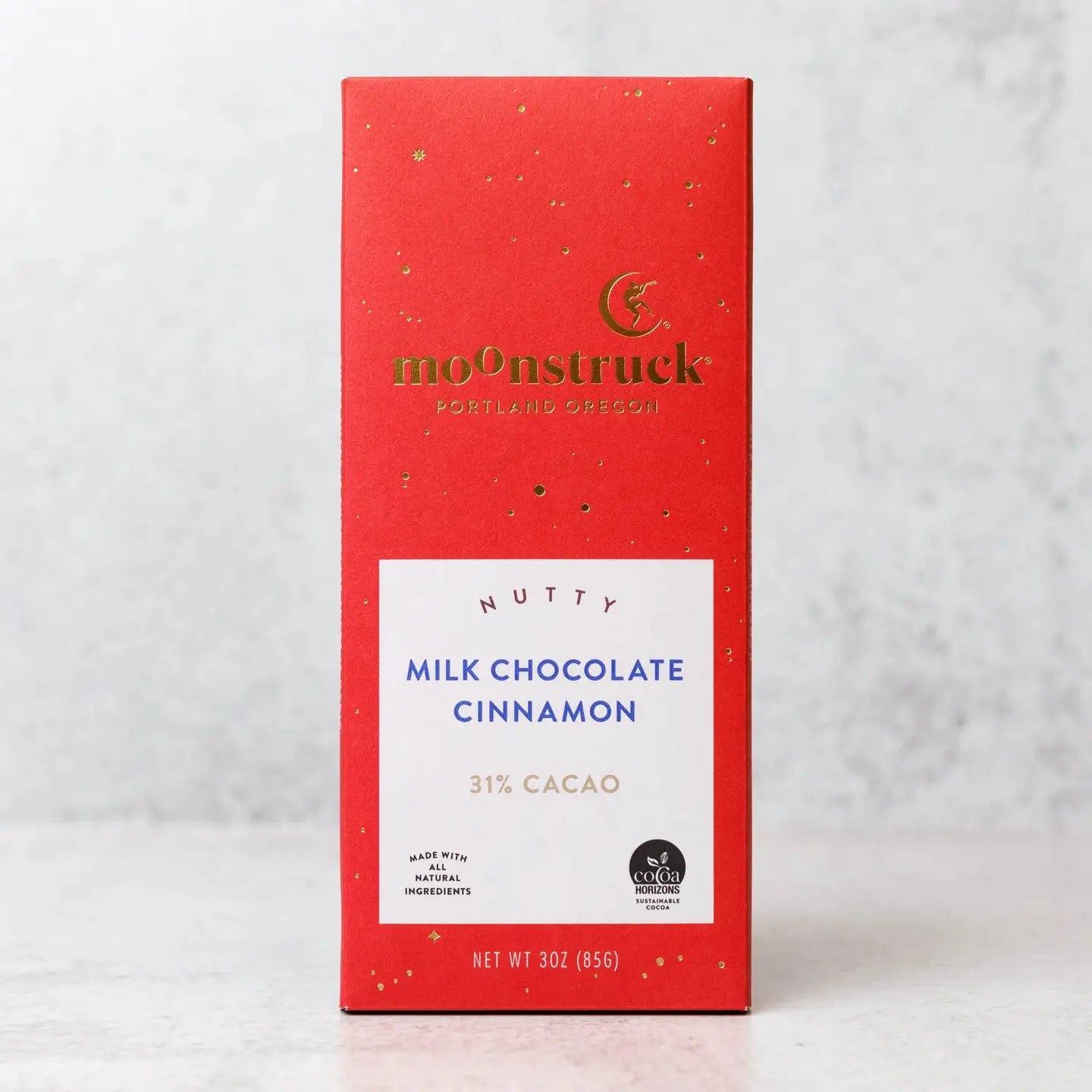 Nutty Milk Chocolate Cinnamon Bar by Moonstruck