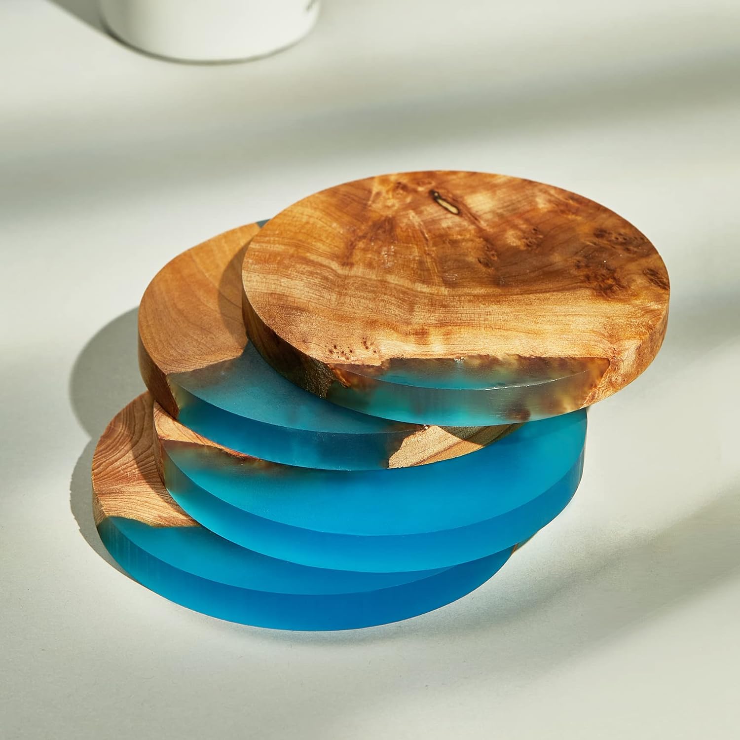 Resin Olive Wood Coasters