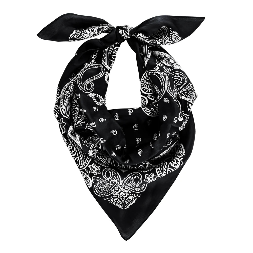 Black Silk Bandana