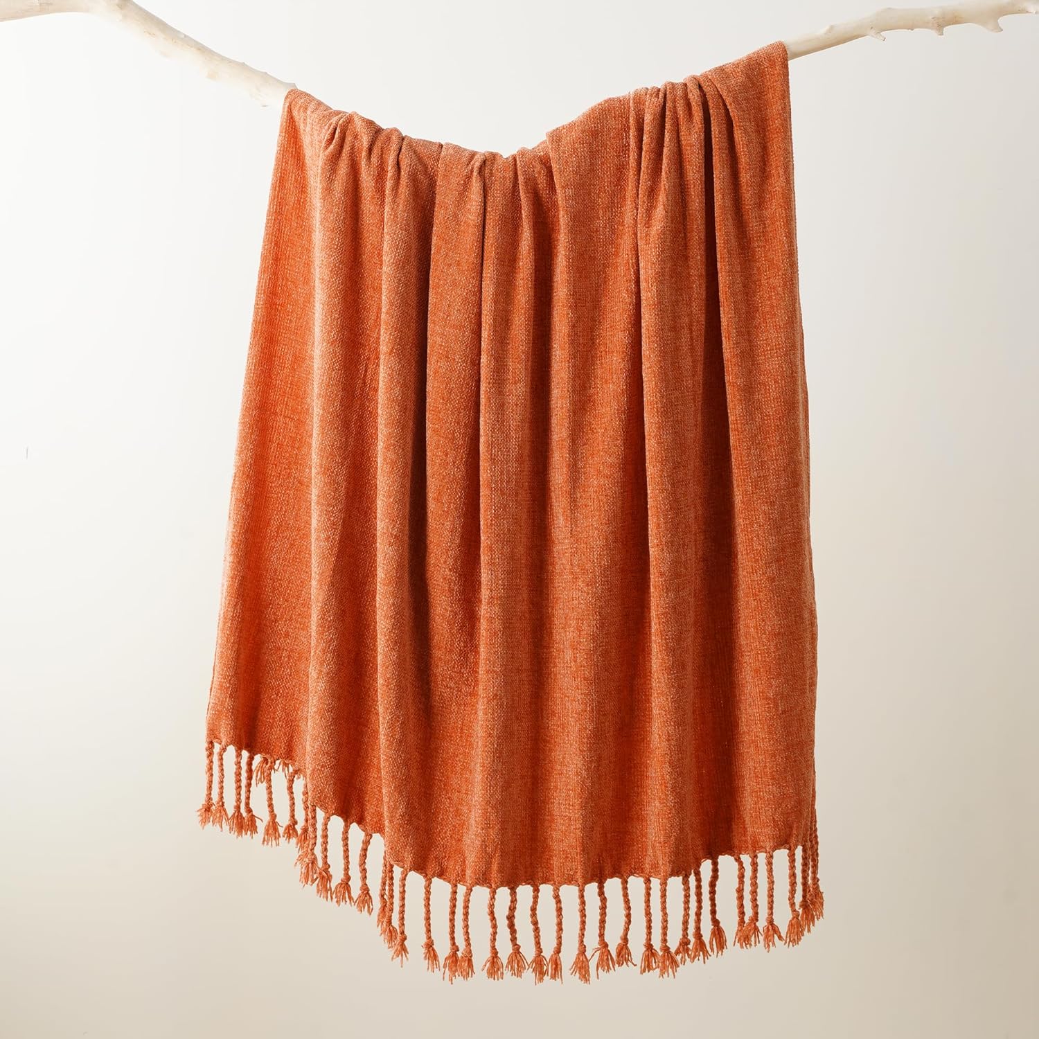 Burnt Orange Throw Blanket