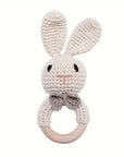 Crochet Beige Rabbit Rattle