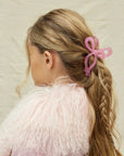 Pink Bow Hair Clip