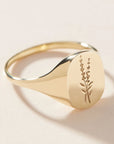 Gold Lavender Ring