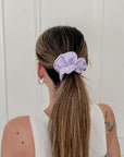 Purple Silk Scrunchie