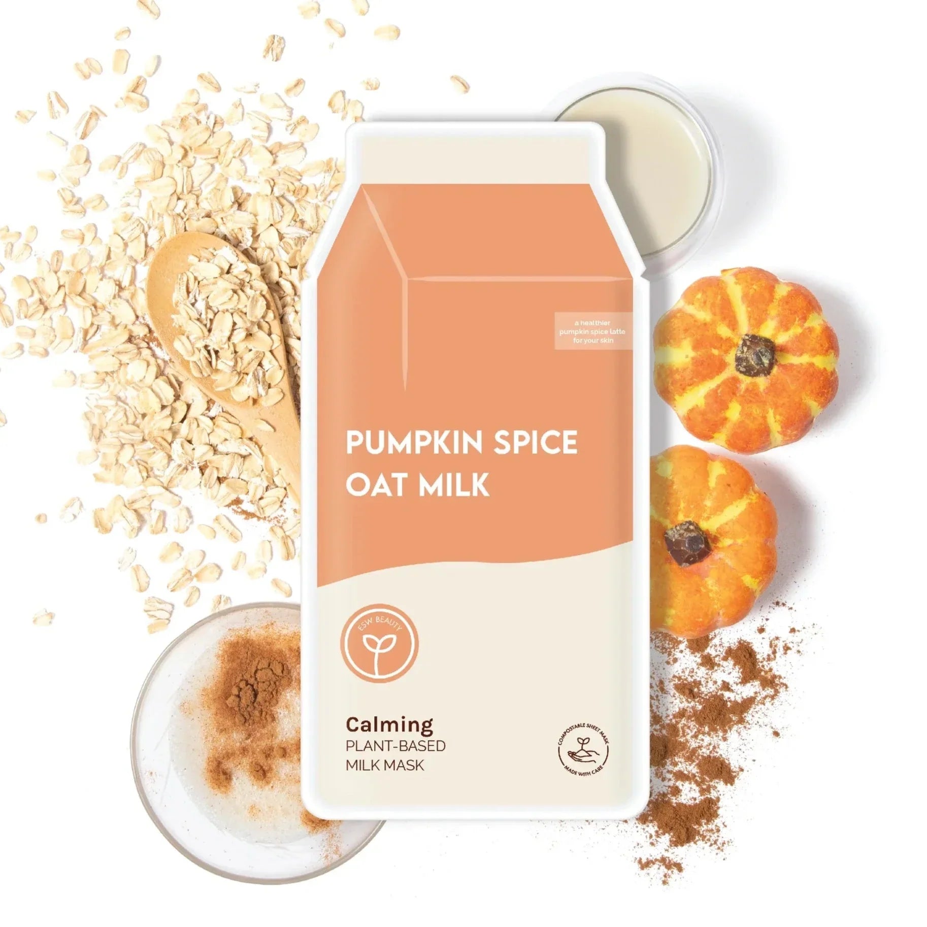 Pumpkin Spice Oat Milk Calming Plant-Based Milk Mask