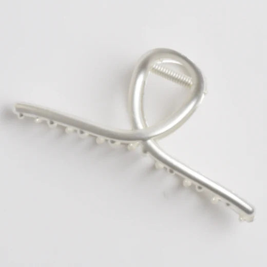 Silver Loop Hair Claw