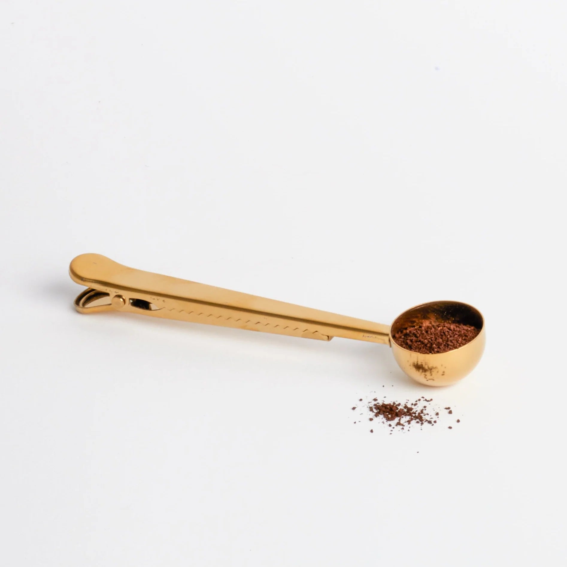 Gold Coffee Spoon And Sealing Clip