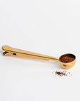 Gold Coffee Spoon And Sealing Clip