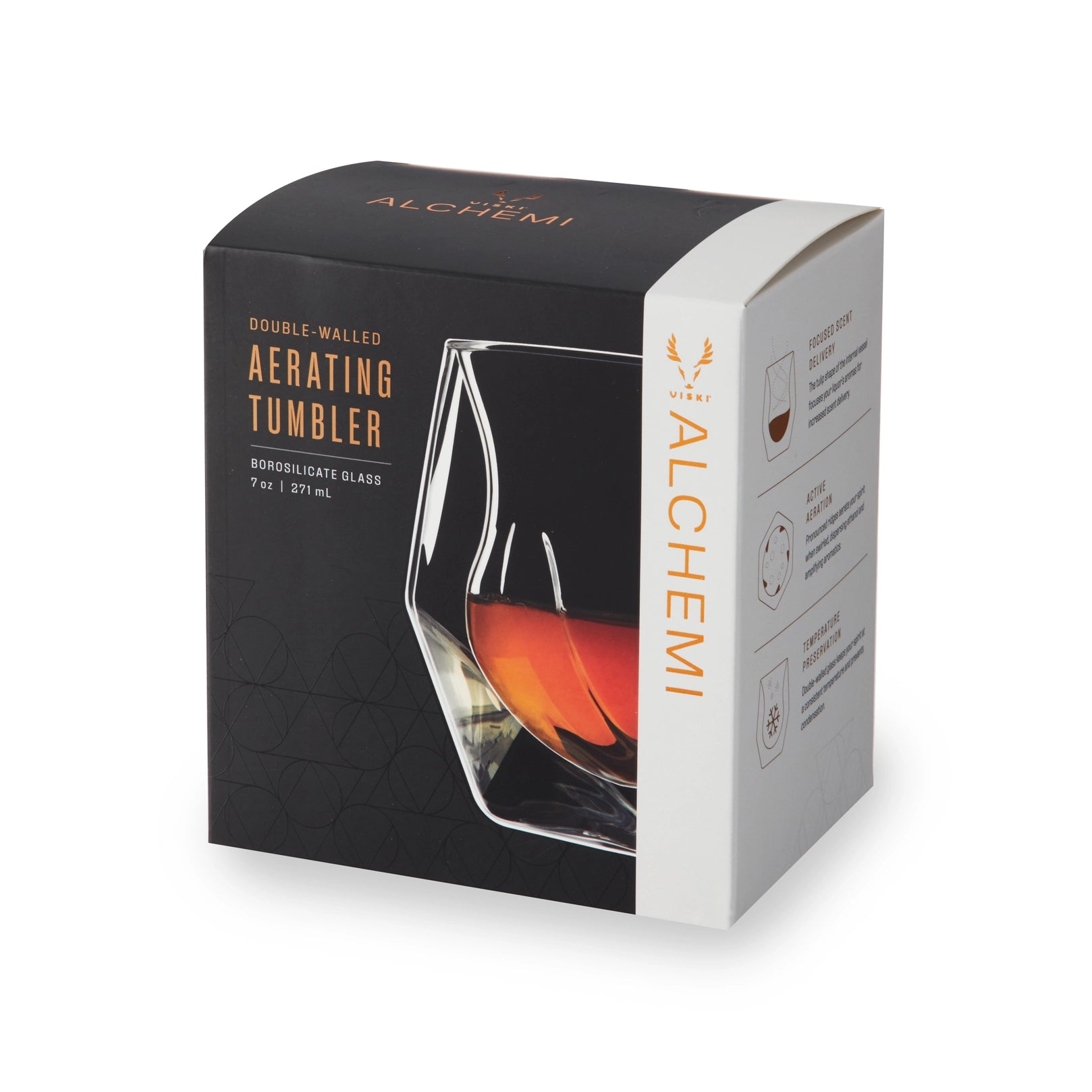 Alchemi™ Double Walled Aerating Premium Whiskey Tasting Glass