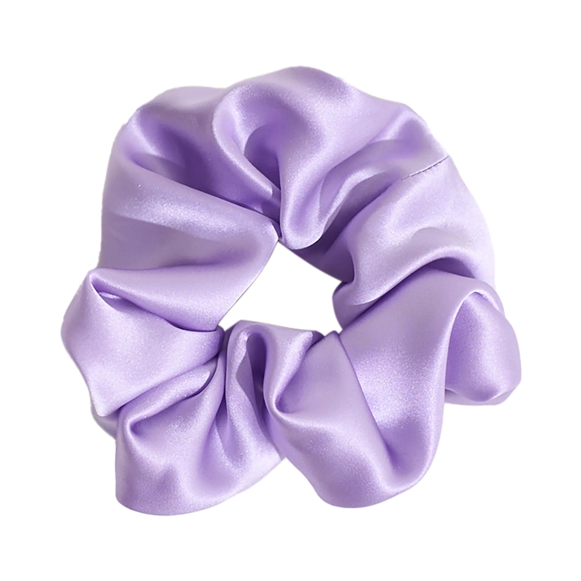 Purple Silk Scrunchie