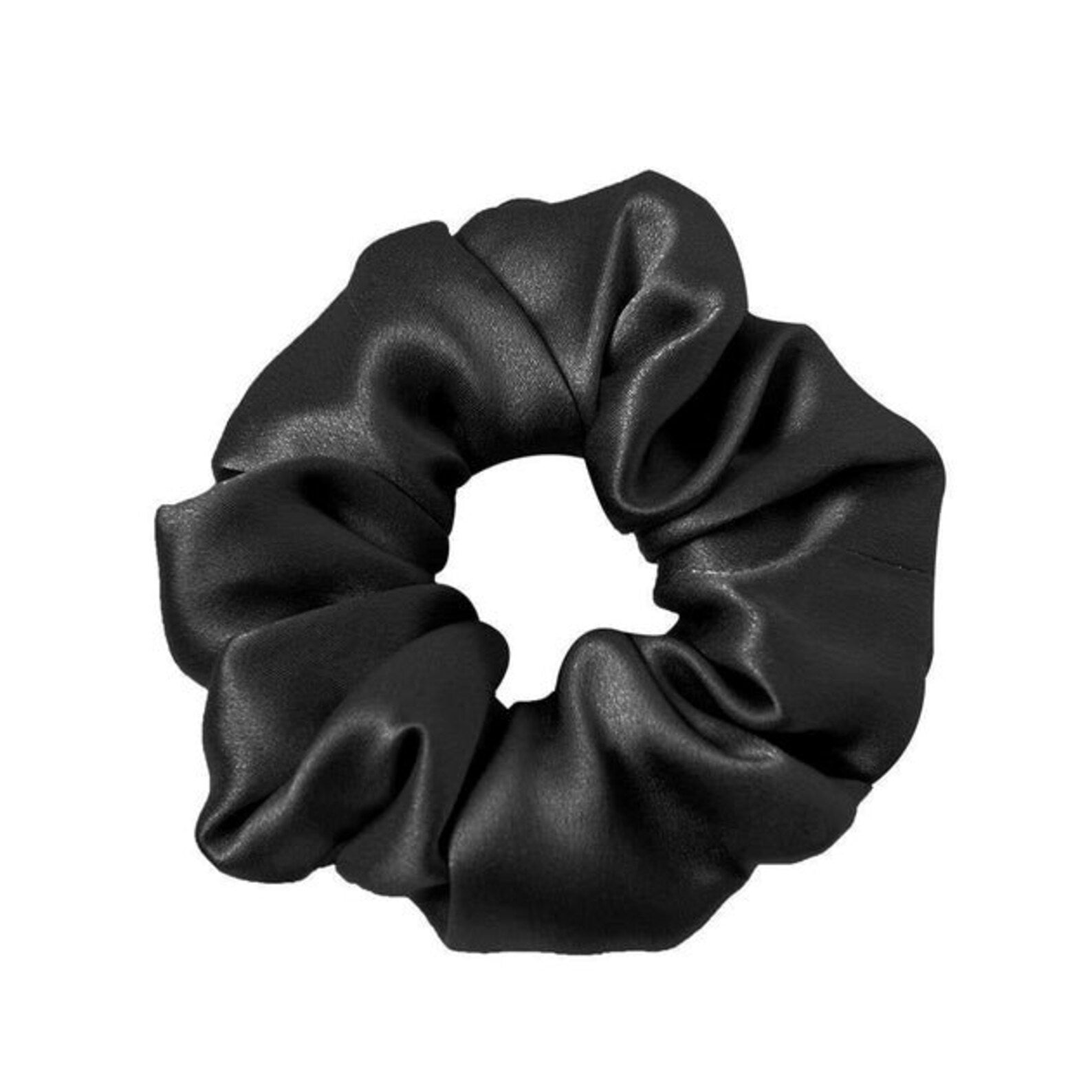 Black Silk Scrunchie