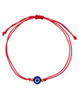 Mini Evil Eye Adjustable String Bracelet Red and Black String Evil Eye