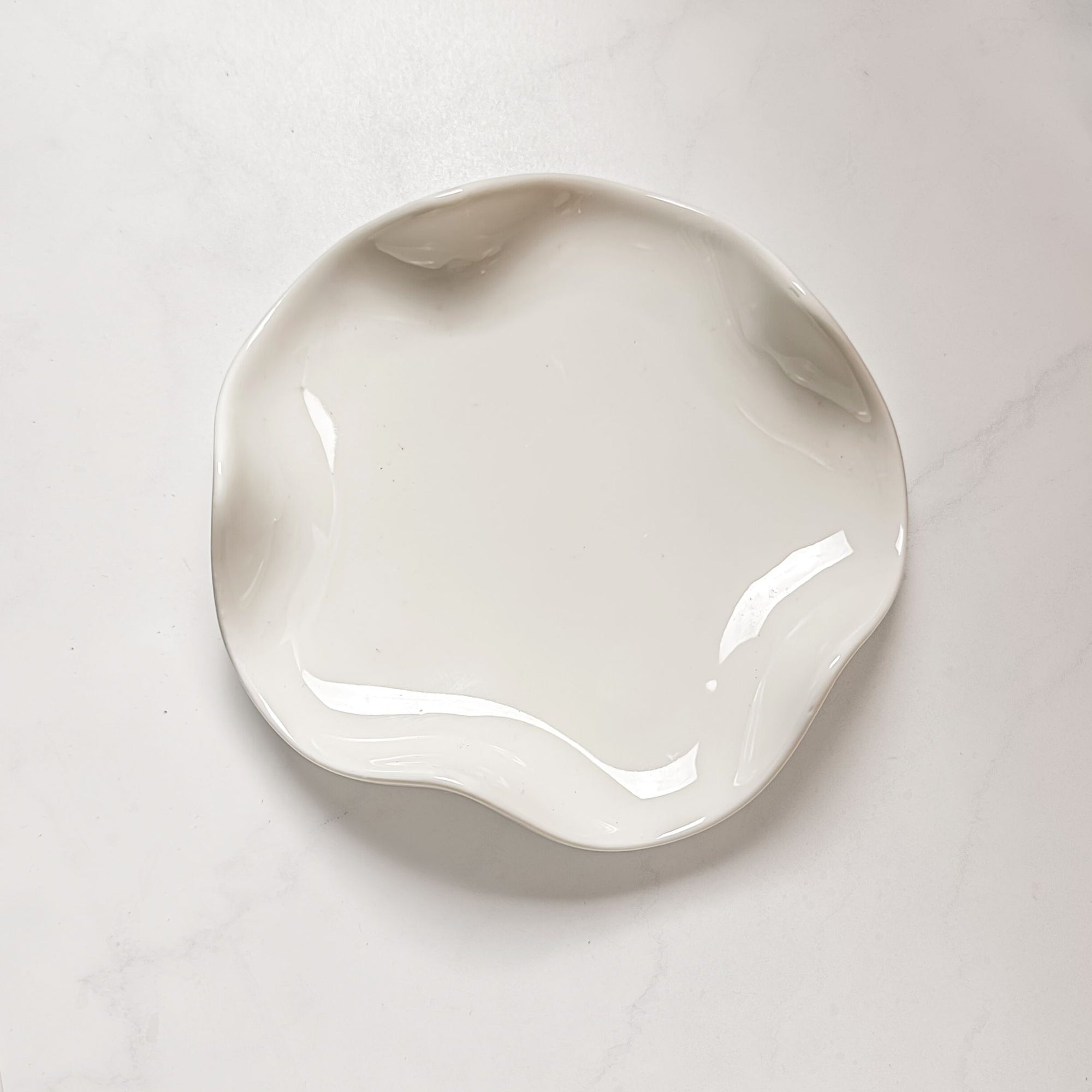 White Ceramic Spoon Rest